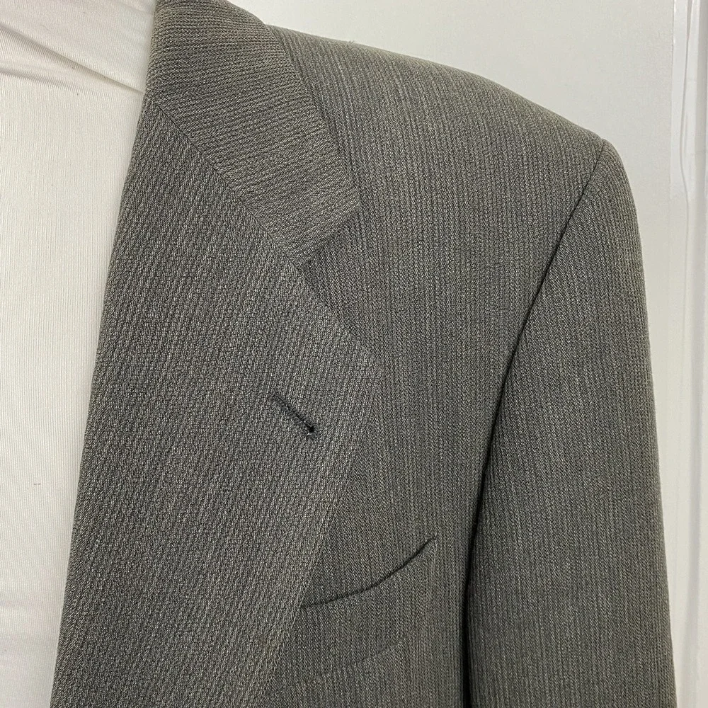Hugo Boss Blazer Mens 40R Gray‎ Apollon Akropolis Wool Blend 2 Button Sport Coat